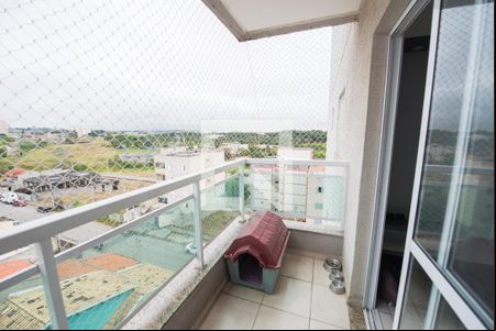 Varanda da Sala de apartamento para alugar com 2 quartos, 69m² em Residencial Portal da Mantiqueira, Taubaté