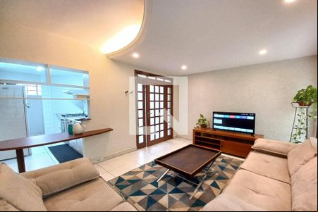 Sala  de casa de condomínio à venda com 4 quartos, 190m² em Santa Branca, Belo Horizonte