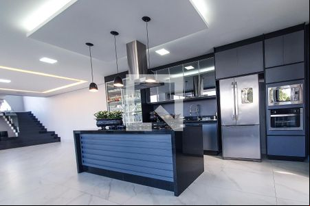 COZINHA de casa de condomínio para alugar com 4 quartos, 265m² em Parque Brasil 500, Paulínia