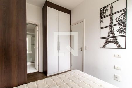 Quarto 1 - Suite de apartamento para alugar com 1 quarto, 40m² em Portão, Curitiba