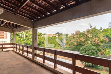 Varanda da Sala de casa de condomínio à venda com 5 quartos, 700m² em Parque Nova Campinas, Campinas