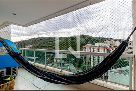 Varanda da Sala  de apartamento para alugar com 3 quartos, 120m² em Santa Rosa, Niterói