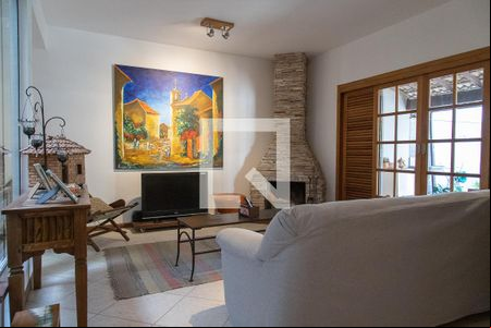 Sala de casa de condomínio para alugar com 3 quartos, 300m² em Vargem Pequena, Rio de Janeiro