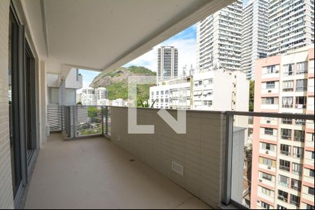 Varanda da Sala de apartamento para alugar com 2 quartos, 78m² em Botafogo, Rio de Janeiro