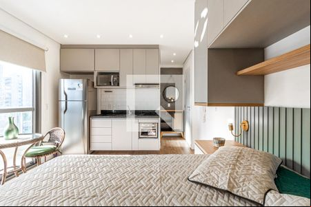Studio de kitnet/studio para alugar com 1 quarto, 25m² em Indianópolis, São Paulo