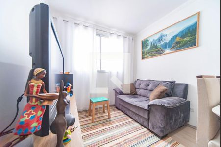 Sala de apartamento para alugar com 2 quartos, 50m² em Parque São Vicente, Santo André