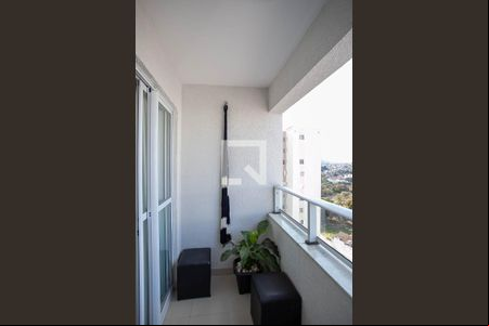 Varanda da sala  de apartamento à venda com 3 quartos, 90m² em Planalto, Belo Horizonte