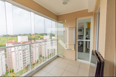 Varanda da Sala de apartamento à venda com 2 quartos, 77m² em Jardim São Vicente, Campinas