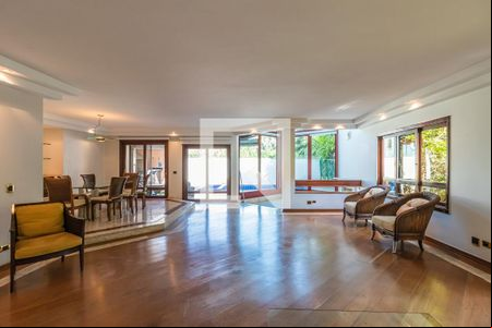 Sala de casa de condomínio para alugar com 6 quartos, 420m² em Alphaville, Santana de Parnaíba