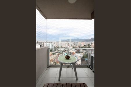Varanda da Sala de apartamento para alugar com 3 quartos, 120m² em Todos Os Santos, Rio de Janeiro