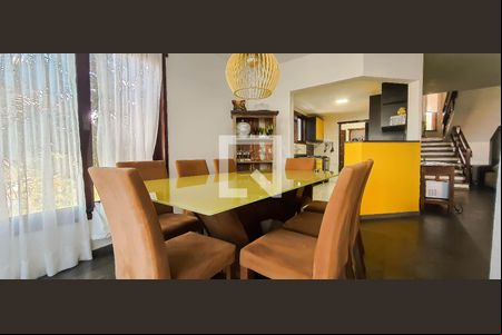 Sala de Jantar de casa de condomínio para alugar com 6 quartos, 335m² em Jardim Três Marias, Guarujá