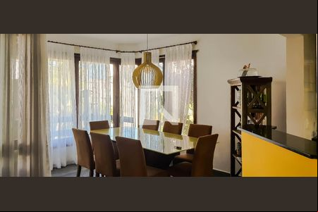Sala de Jantar de casa de condomínio para alugar com 6 quartos, 335m² em Jardim Três Marias, Guarujá