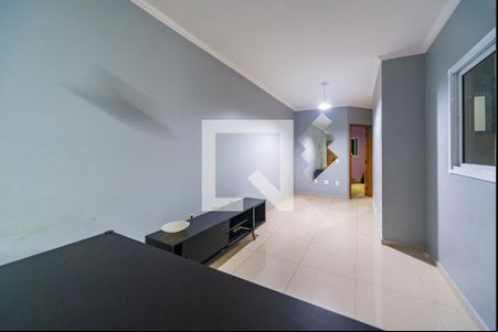 Sala de apartamento à venda com 2 quartos, 55m² em Vila Linda, Santo André