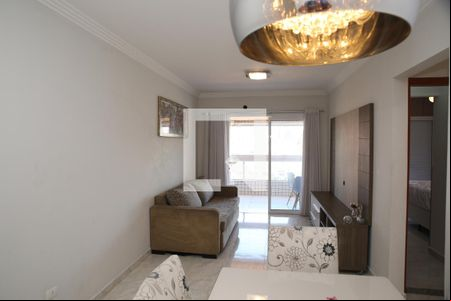 Sala de apartamento para alugar com 3 quartos, 104m² em Canto do Forte, Praia Grande
