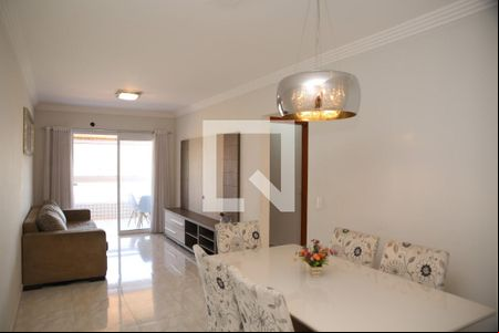 Sala de apartamento para alugar com 3 quartos, 104m² em Canto do Forte, Praia Grande