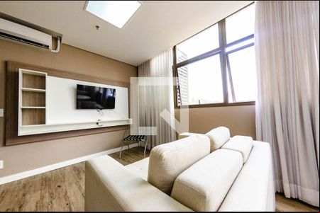 Sala de apartamento para alugar com 1 quarto, 55m² em Luxemburgo, Belo Horizonte