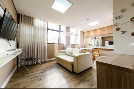 Sala de apartamento para alugar com 1 quarto, 55m² em Luxemburgo, Belo Horizonte
