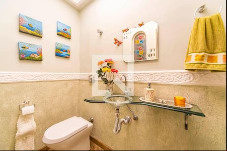 Lavabo de casa à venda com 3 quartos, 400m² em Vila Assunção, Santo André