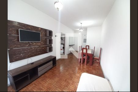 Sala de apartamento para alugar com 1 quarto, 65m² em Centro, São Vicente