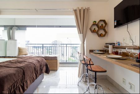 Studio de kitnet/studio para alugar com 1 quarto, 38m² em Indianópolis, São Paulo
