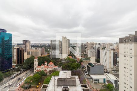 Vista de kitnet/studio para alugar com 1 quarto, 38m² em Indianópolis, São Paulo