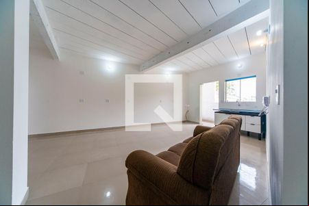 Sala e Quarto  de kitnet/studio para alugar com 1 quarto, 55m² em Jardim Bom Pastor, Santo André