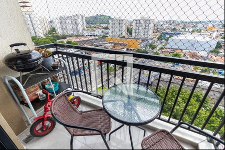 Varanda de apartamento à venda com 3 quartos, 64m² em Del Castilho, Rio de Janeiro