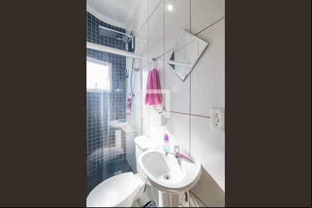 Banheiro de apartamento à venda com 3 quartos, 100m² em Vila América, Santo André
