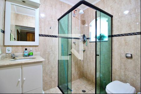 Banheiro da Suíte de casa à venda com 3 quartos, 220m² em Jardim Santo Alberto, Santo André