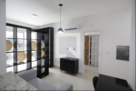Sala de apartamento para alugar com 1 quarto, 54m² em José Menino, Santos