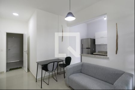 Sala de apartamento para alugar com 1 quarto, 54m² em José Menino, Santos