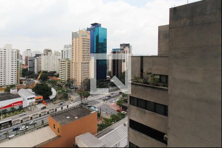 Vista  de kitnet/studio para alugar com 1 quarto, 32m² em Indianópolis, São Paulo