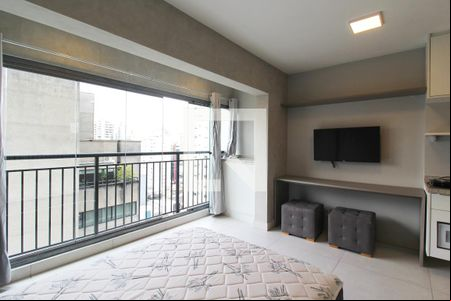 Suíte  de kitnet/studio para alugar com 1 quarto, 32m² em Indianópolis, São Paulo