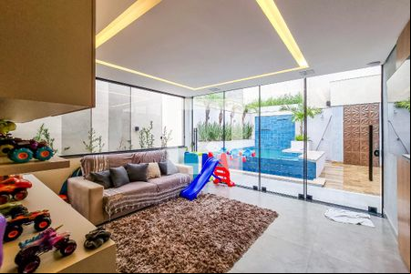 Sala 2 de casa de condomínio à venda com 6 quartos, 550m² em Paquetá, Belo Horizonte