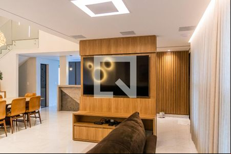Sala de casa de condomínio à venda com 6 quartos, 550m² em Paquetá, Belo Horizonte