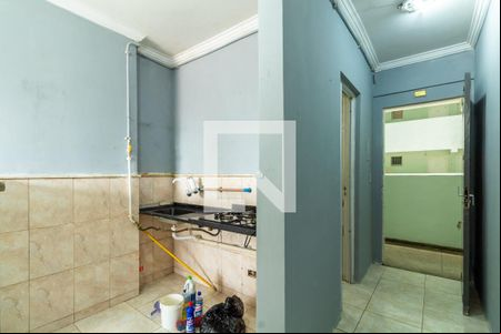 Sala e cozinha de kitnet/studio à venda com 1 quarto, 27m² em Centro, Guarulhos