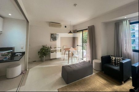 Sala de apartamento para alugar com 1 quarto, 60m² em Jardim Europa, São Paulo