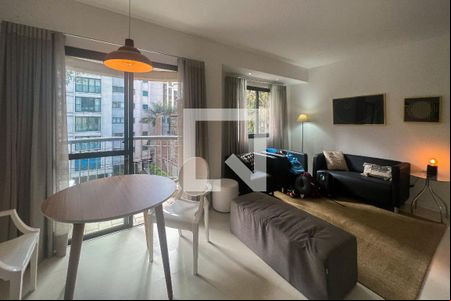 Sala de apartamento para alugar com 1 quarto, 60m² em Jardim Europa, São Paulo