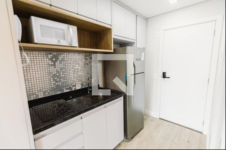 Cozinha de kitnet/studio para alugar com 1 quarto, 25m² em Perdizes, São Paulo