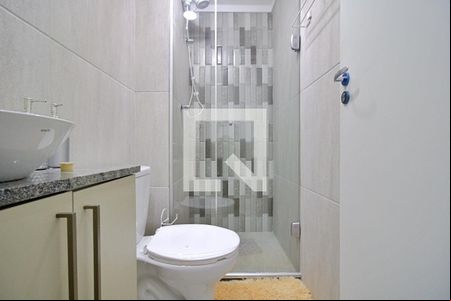 Banheiro do Studio de apartamento à venda com 1 quarto, 34m² em Vila Sonia, São Paulo