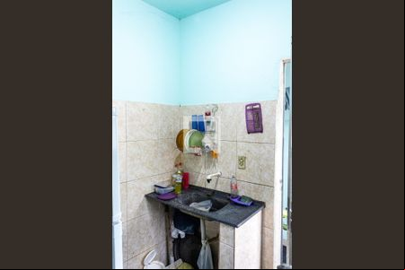 Cozinha de kitnet/studio para alugar com 1 quarto, 40m² em Guaratiba, Rio de Janeiro