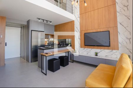 Sala de apartamento para alugar com 1 quarto, 60m² em Carvoeira, Florianópolis