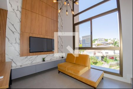 Sala de apartamento para alugar com 1 quarto, 60m² em Carvoeira, Florianópolis