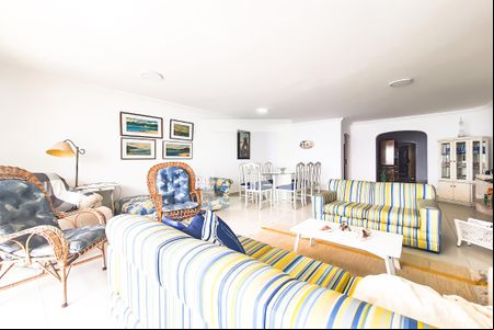 Sala de apartamento para alugar com 4 quartos, 190m² em Vila Luis Antonio, Guarujá