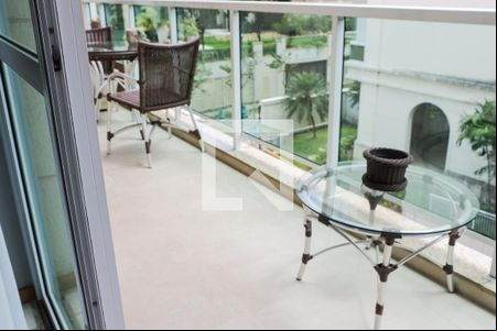 Varanda da Sala de apartamento para alugar com 3 quartos, 121m² em Barra da Tijuca, Rio de Janeiro