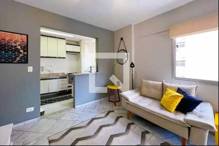 Sala de apartamento para alugar com 1 quarto, 45m² em Jardim Europa, São Paulo