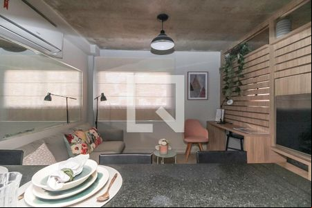 Sala de apartamento para alugar com 1 quarto, 36m² em Jardim Jamaica, Santo André