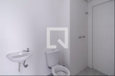 Banheiro da Suíte  de apartamento para alugar com 1 quarto, 36m² em Jardim Jamaica, Santo André
