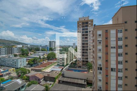 Vista da Sala/Quarto de kitnet/studio à venda com 1 quarto, 27m² em Partenon, Porto Alegre