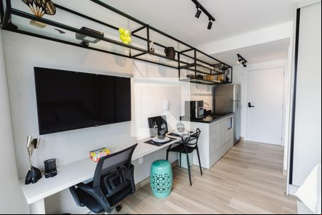 Sala de kitnet/studio para alugar com 1 quarto, 26m² em Perdizes, São Paulo